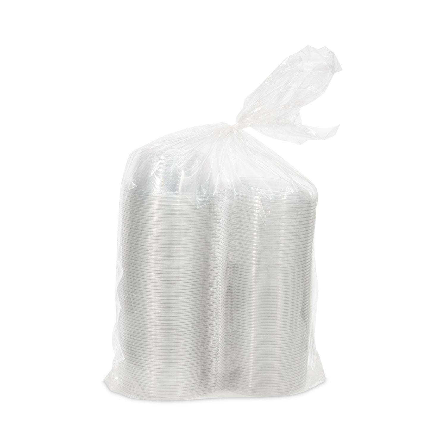 Dart Tamper-Resistant, Tamper-Evident Bowls with Dome Lid, 8 oz, 5.5" Diameter x 2.1"h, Clear, Plastic, 240/Carton