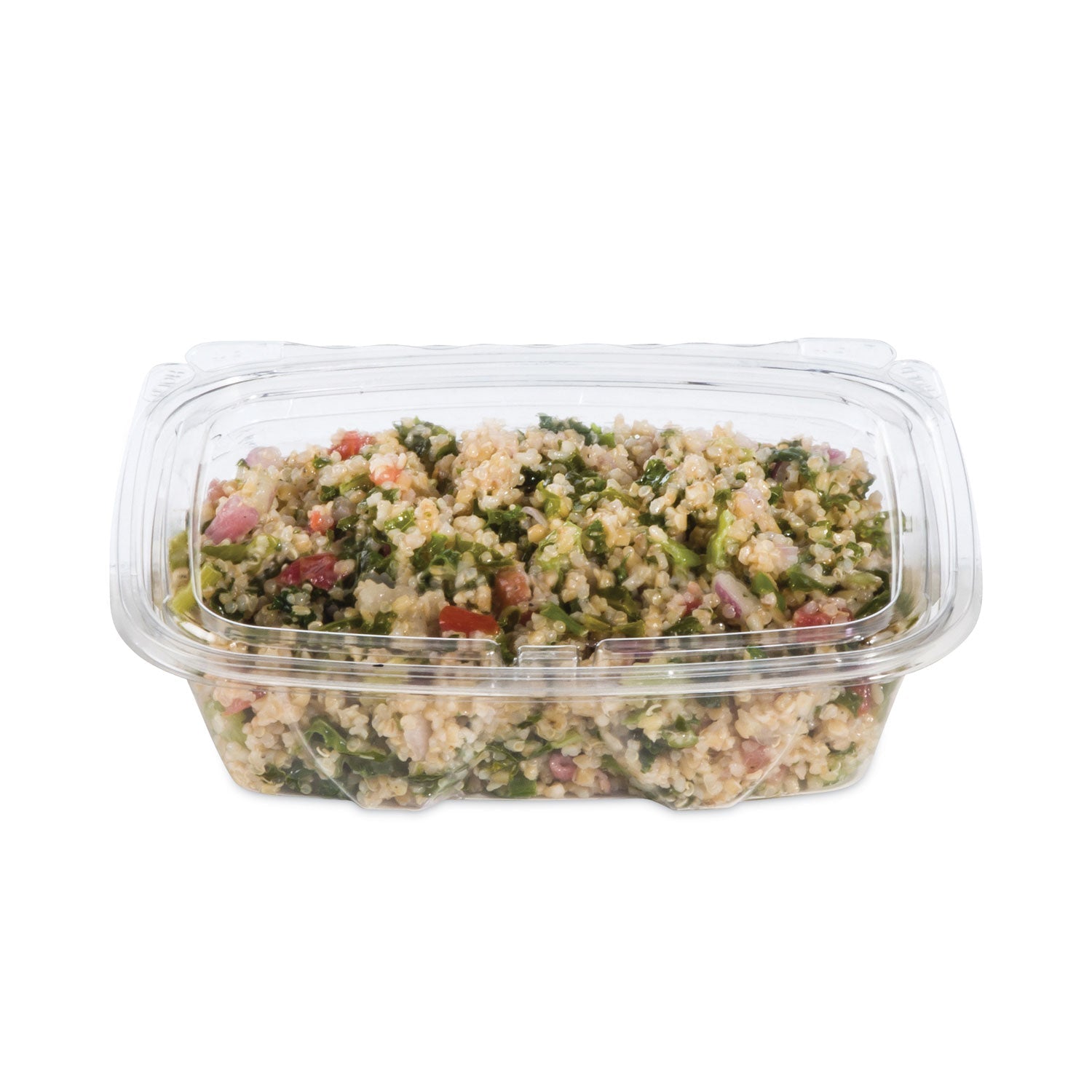 Dart ClearPac SafeSeal Tamper-Resistant, Tamper-Evident Containers, Tall, Flat Lid, 20 oz, 5.7 x 7.3 x 1.8, Clear, Plastic, 200/CT