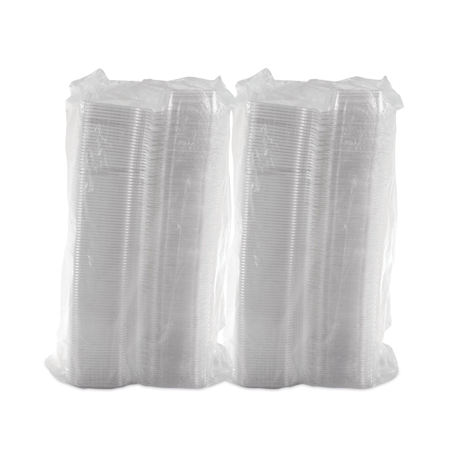 Dart ClearPac SafeSeal Tamper-Resistant, Tamper-Evident Containers, Tall, Flat Lid, 20 oz, 5.7 x 7.3 x 1.8, Clear, Plastic, 200/CT