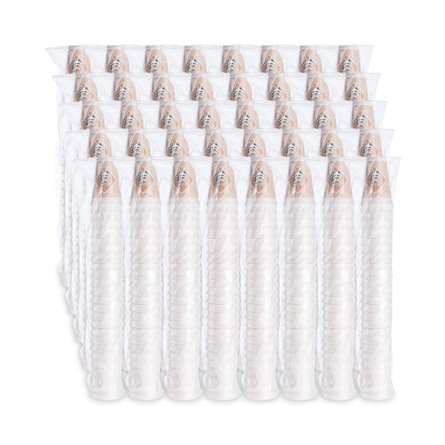 Dart Cafe G Foam Hot/Cold Cups, 16 oz, Brown/Green/White, 1,000/Carton