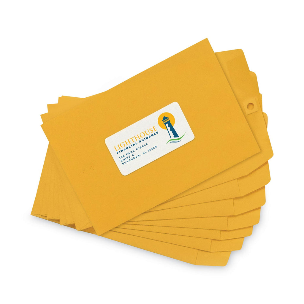 MACO Cover-All Opaque Laser/Inkjet Shipping Labels, Inkjet/Laser Printers, 2 x 4, White, 10 Labels/Sheet, 250 Sheets/Box