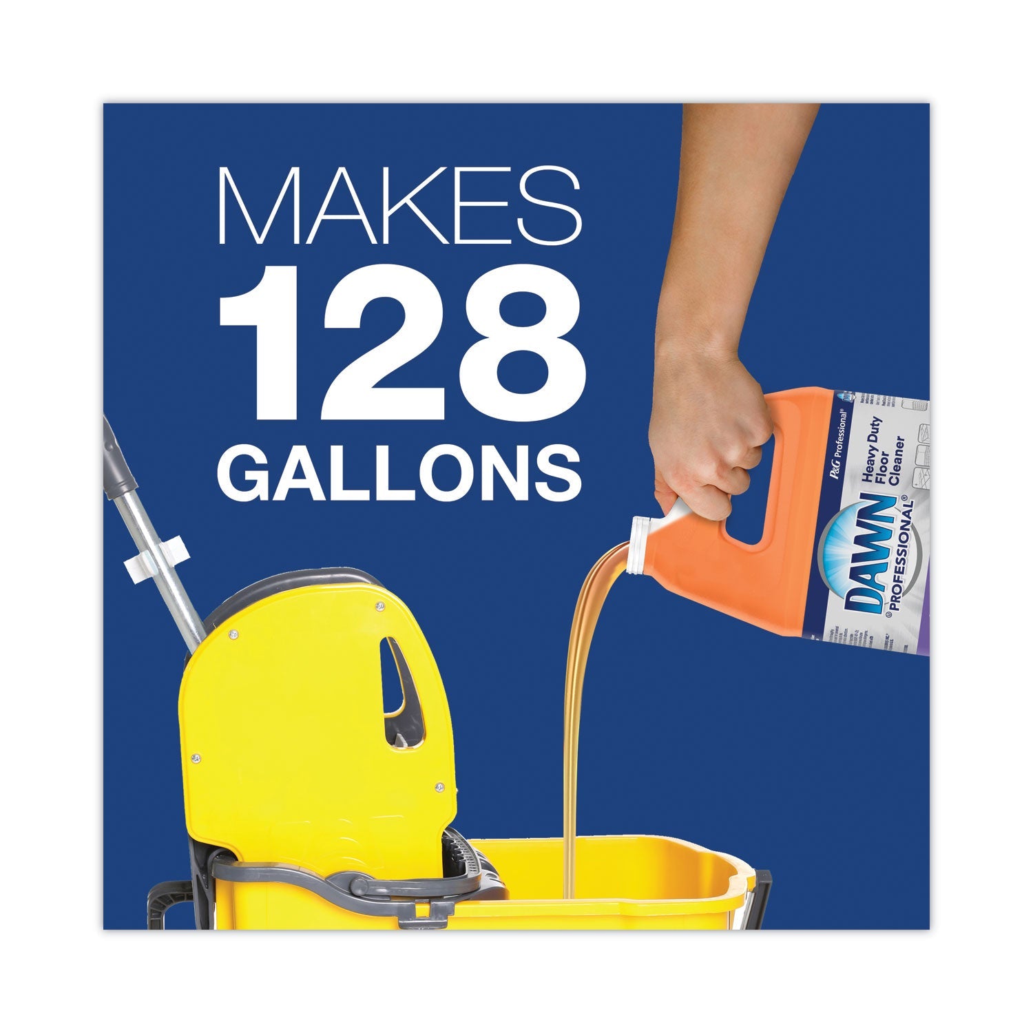 Dawn Heavy-Duty Floor Cleaner, Neutral Scent, 1 gal Bottle, 3/Carton