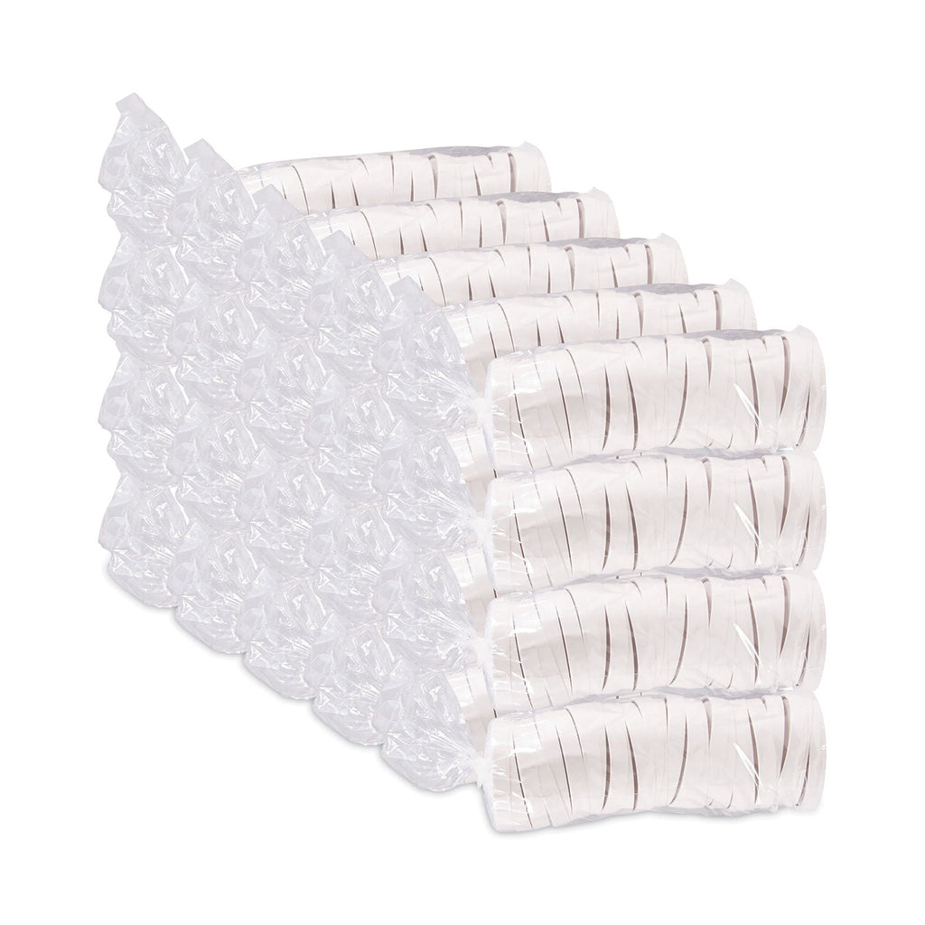 Dart Spiral-Wound Paper Hot Cup Lids, Fits 16 oz Cups, White, 25/Sleeve, 20 Sleeves/Carton