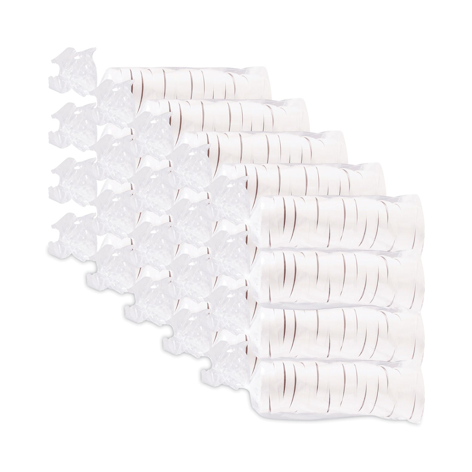 Dart Paper Lids for 16 oz Food Containers, Vented, 3.9" Diameter x 0.9"h, White, 25/Bag, 20 Bags/Carton