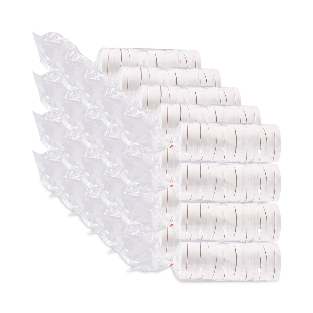 Dart Paper Lids for 32 oz Food Containers, Vented, 4.6" Diameter x 0.7"h, White, 25/Bag, 20 Bags/Carton