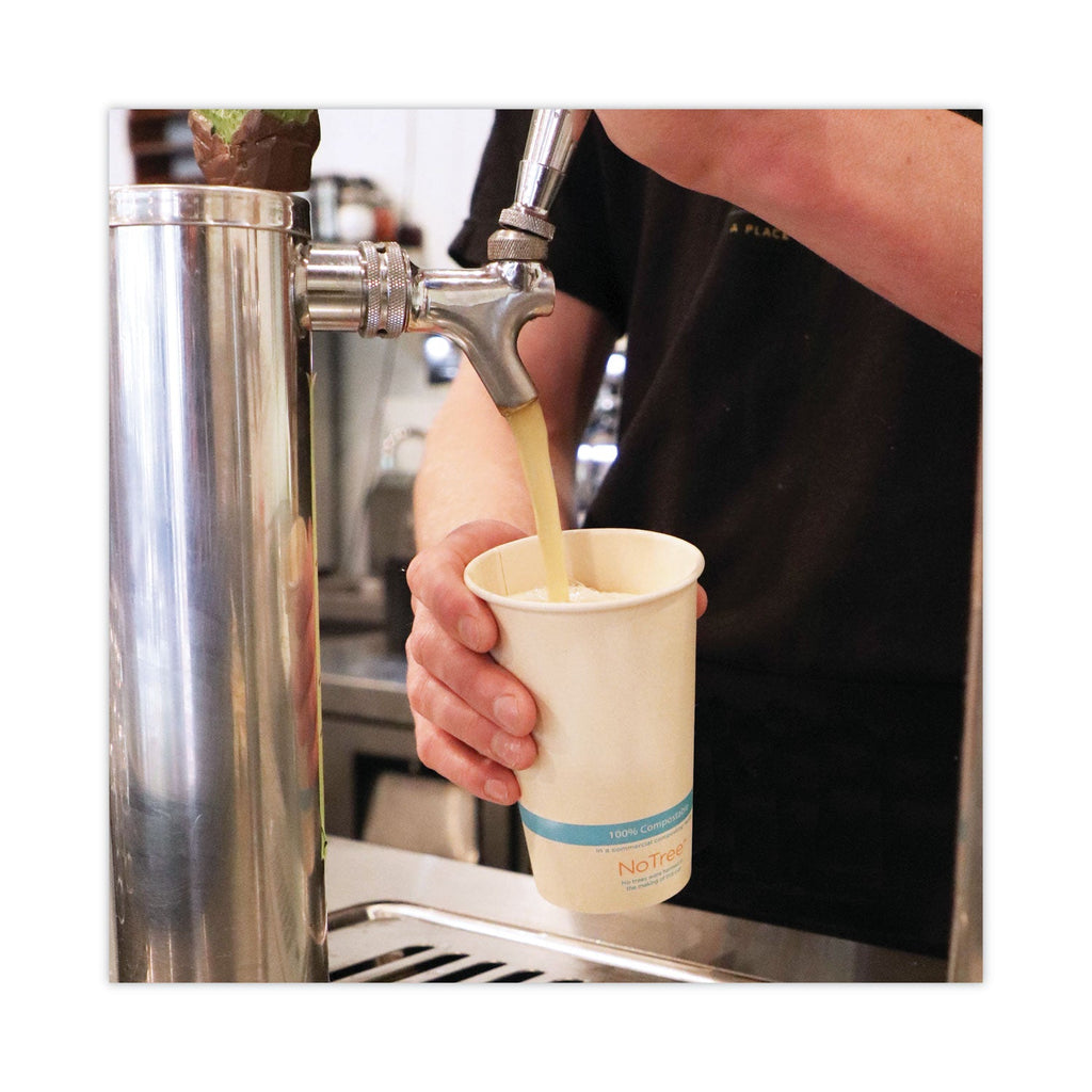 World Centric NoTree Paper Cold Cups, 16 oz, Natural, 1,000/Carton