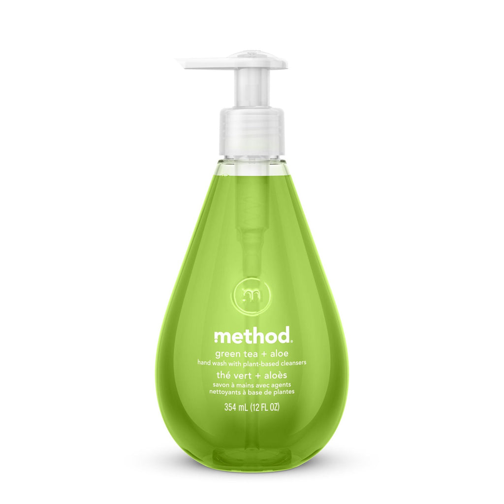 Method Gel Hand Wash, Green Tea and Aloe, 12 oz Pump Bottle