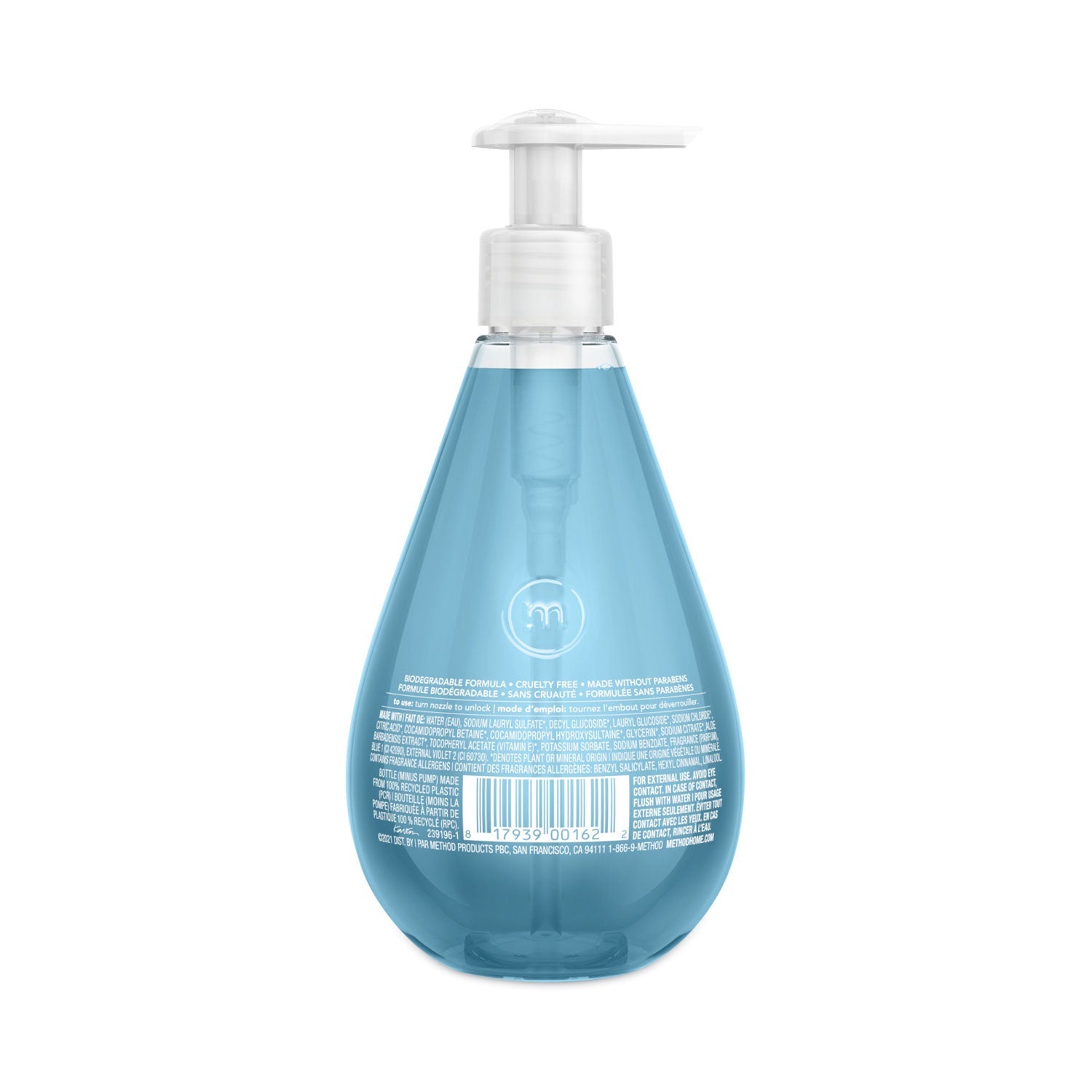 Method Gel Hand Wash, Sea Minerals, 12 oz Pump Bottle