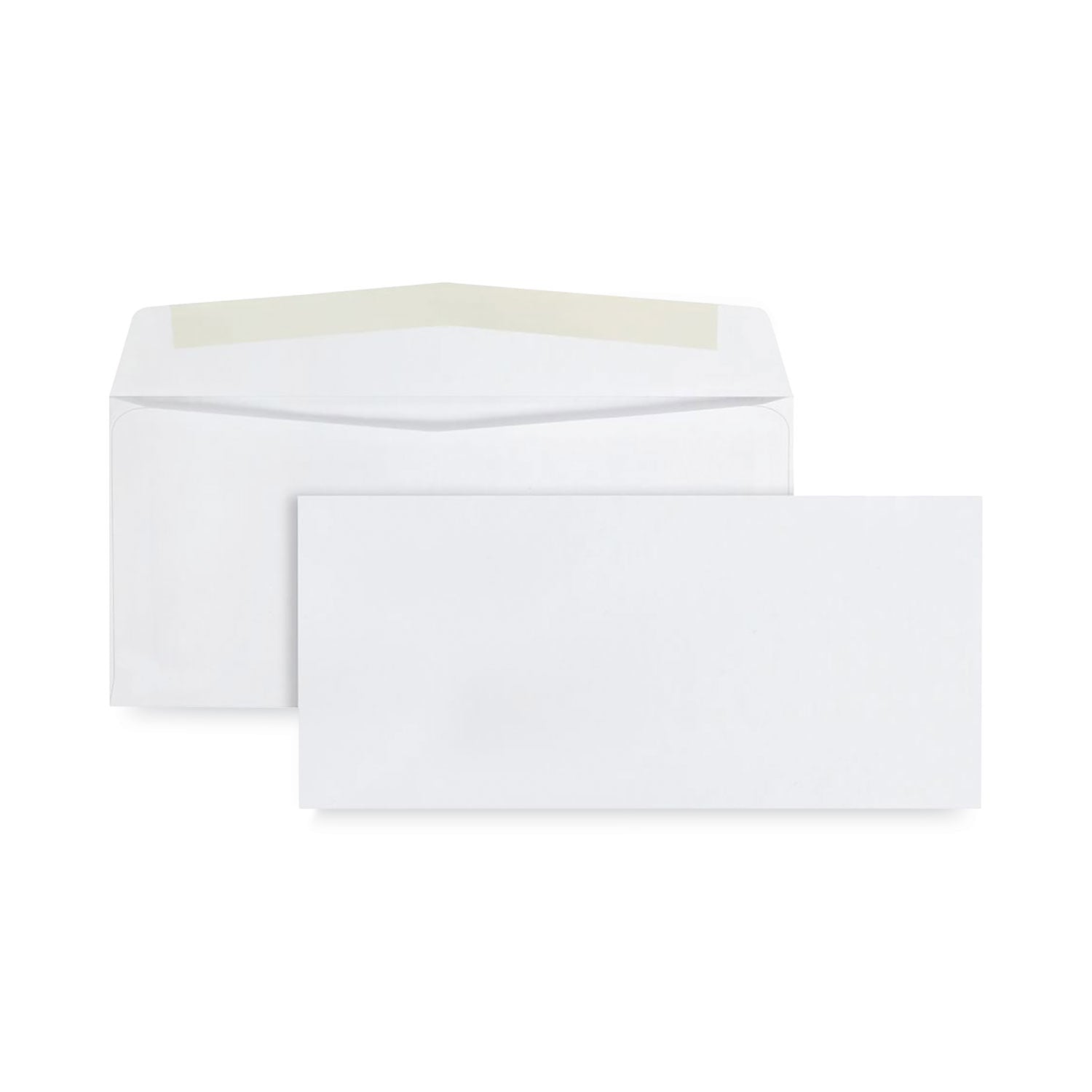 Quality Park Business Envelope, #10, Commercial Flap, Diagonal Seam, Gummed Closure, 24 lb Bond Weight Paper, 4.13 x 9.5, White, 1,000/Box
