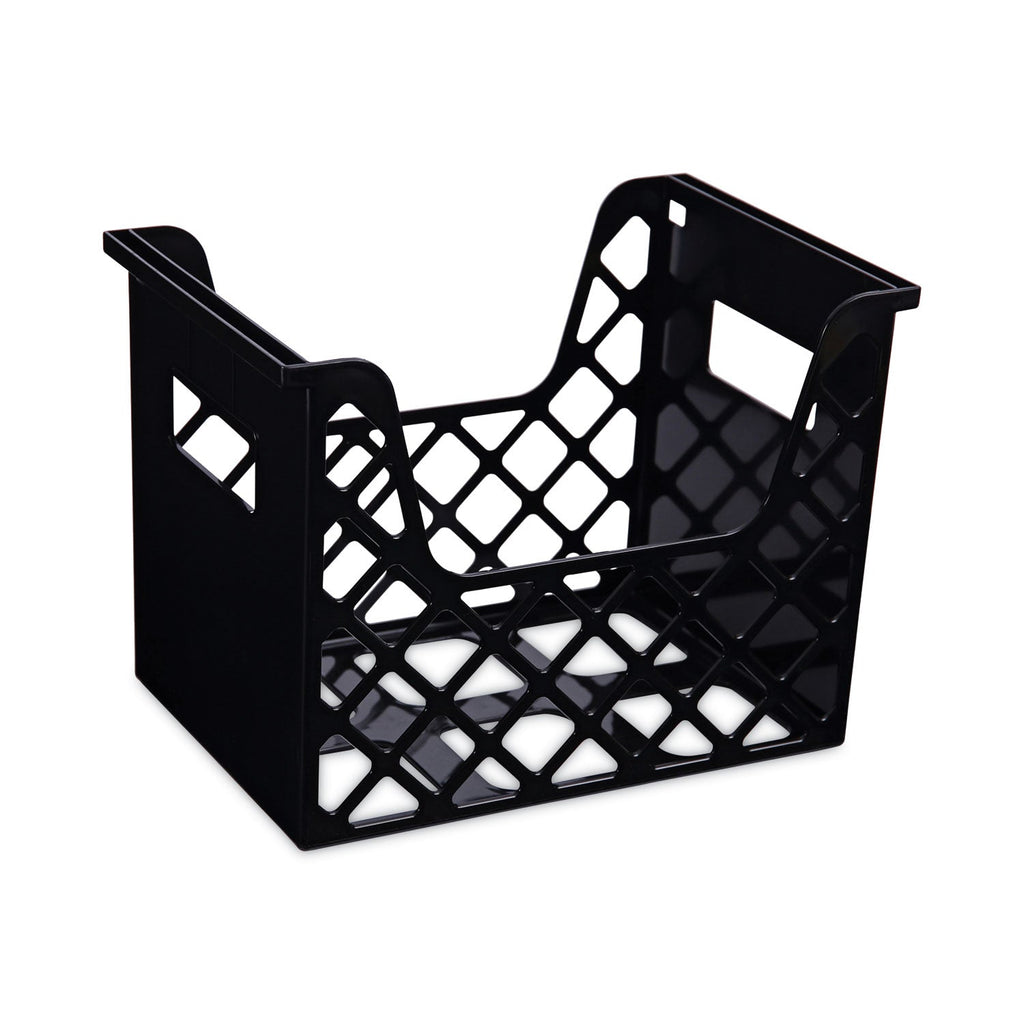 Universal Recycled Extra Capacity Desktop File Holder, Letter Size, 8.5" Long, Black