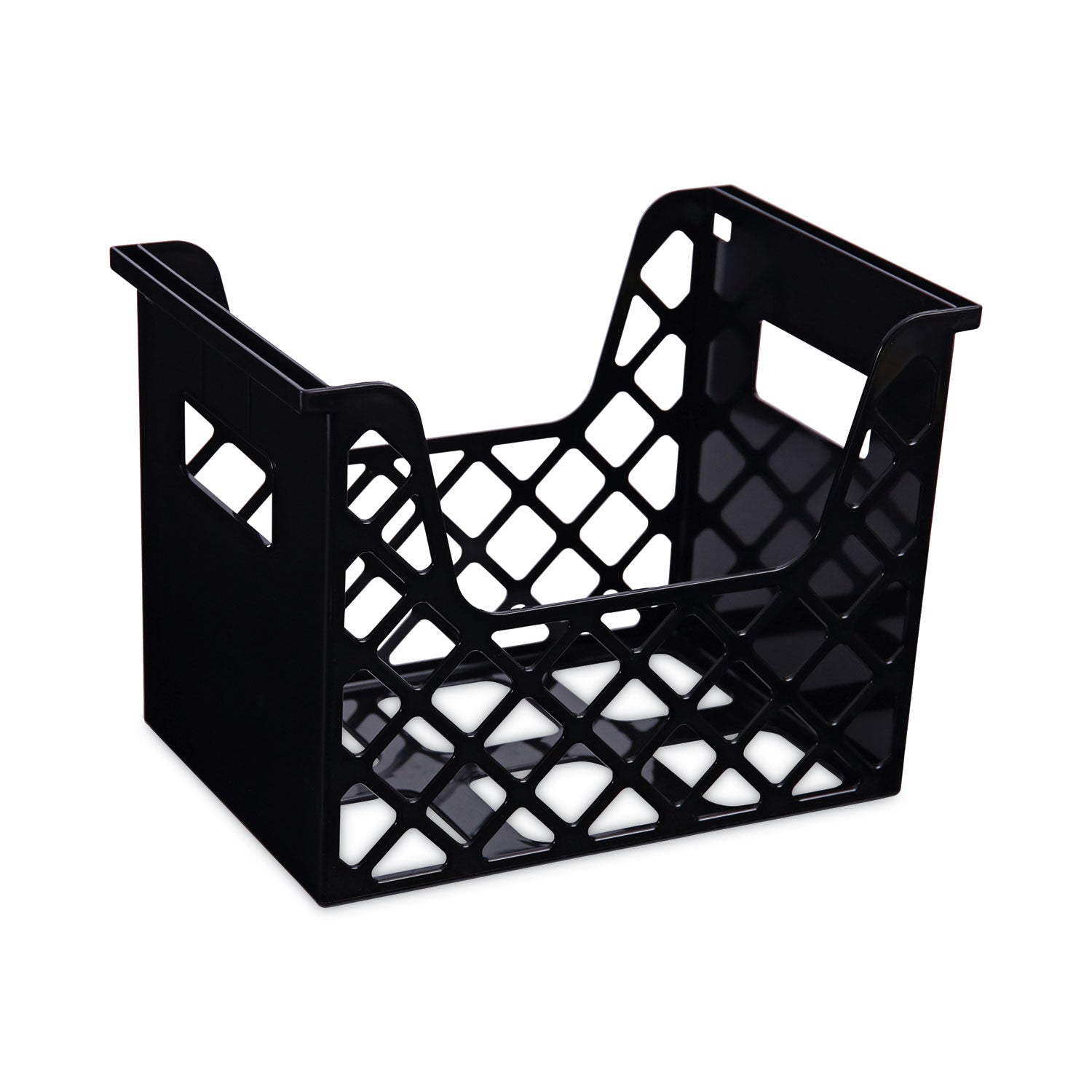 Universal Recycled Extra Capacity Desktop File Holder, Letter Size, 8.5" Long, Black