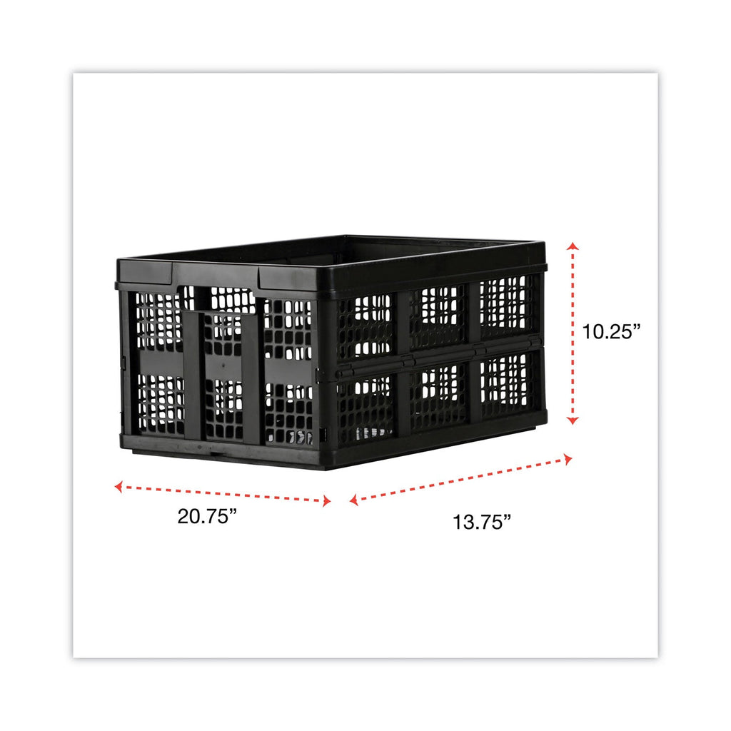 Universal Filing/Storage Tote, Letter Files, 20.13" x 14.63" x 10.75", Black