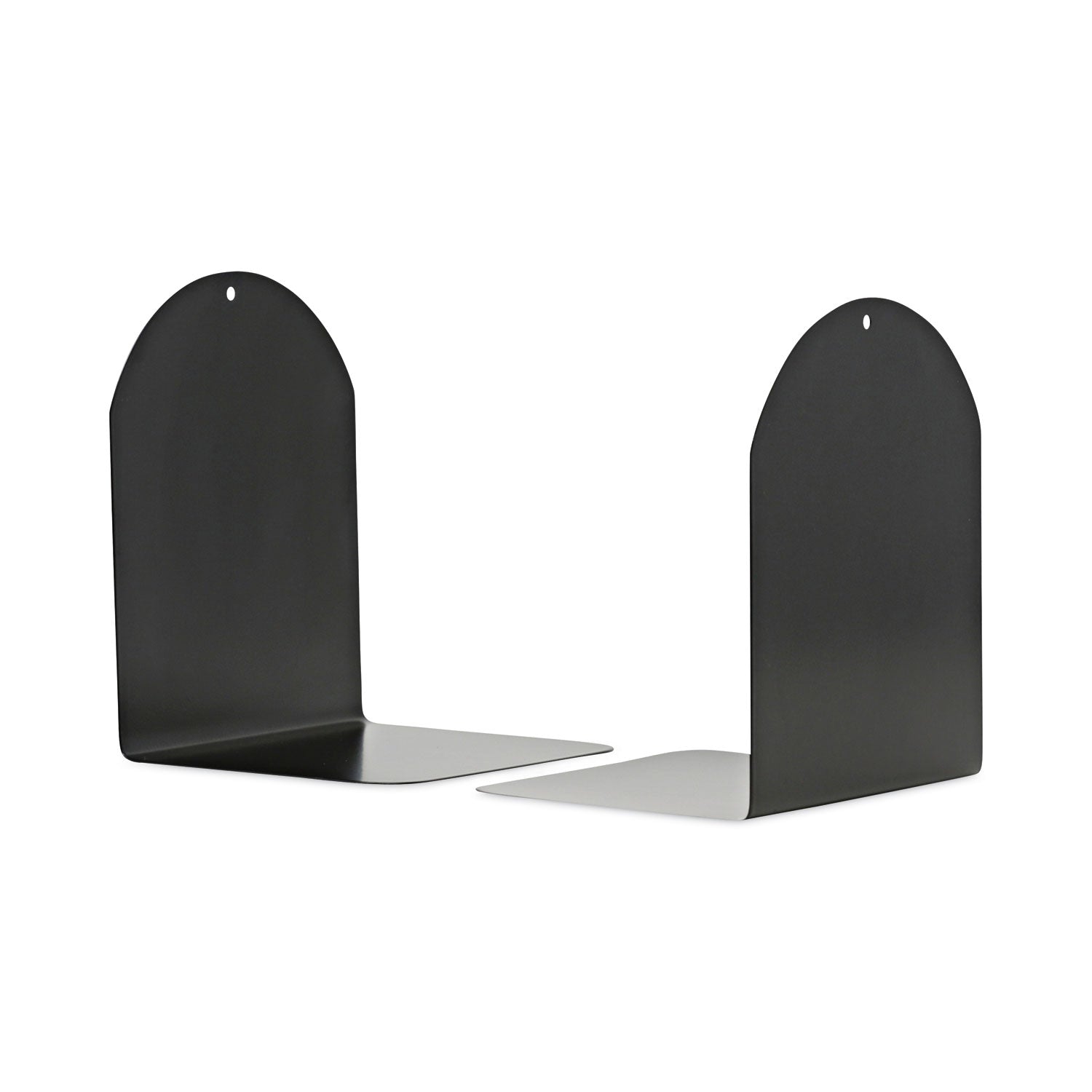 Universal Magnetic Bookends, 6 x 5 x 7, Metal, Black, 1 Pair