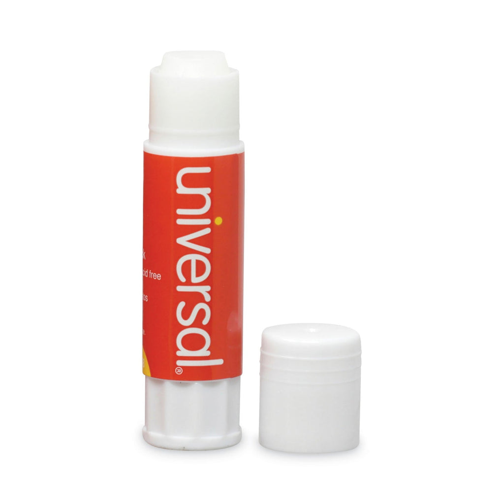 Universal Glue Stick Value Pack, 0.28 oz, Applies and Dries Clear, 30/Pack