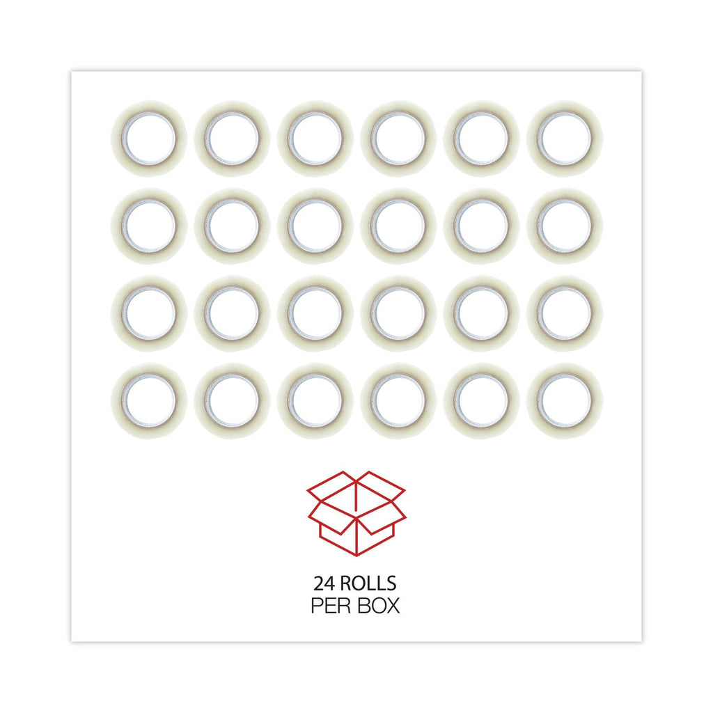 Universal Clear Packaging Tape, 3" Core, 72 mm x 100 m, Clear, 24/Carton