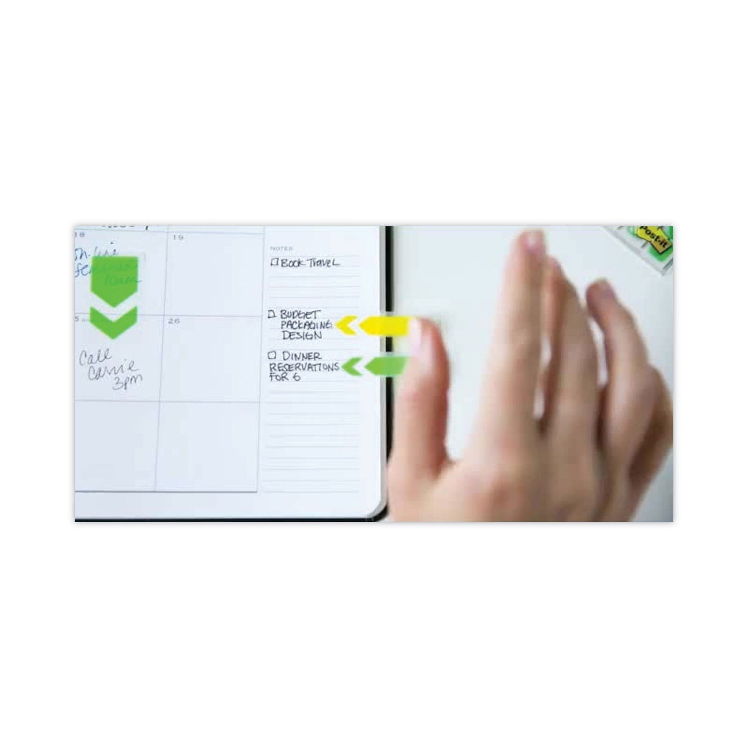 Post-it Arrow 0.5" Page Flags, Five Assorted Bright Colors, 20 Flags/Dispenser, 5 Dispensers/Pack