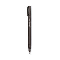 Sharpie Water-Resistant Ink Porous Point Pen, Stick, Fine 0.4 mm, Black Ink, Black/Gray Barrel, 4/Pack