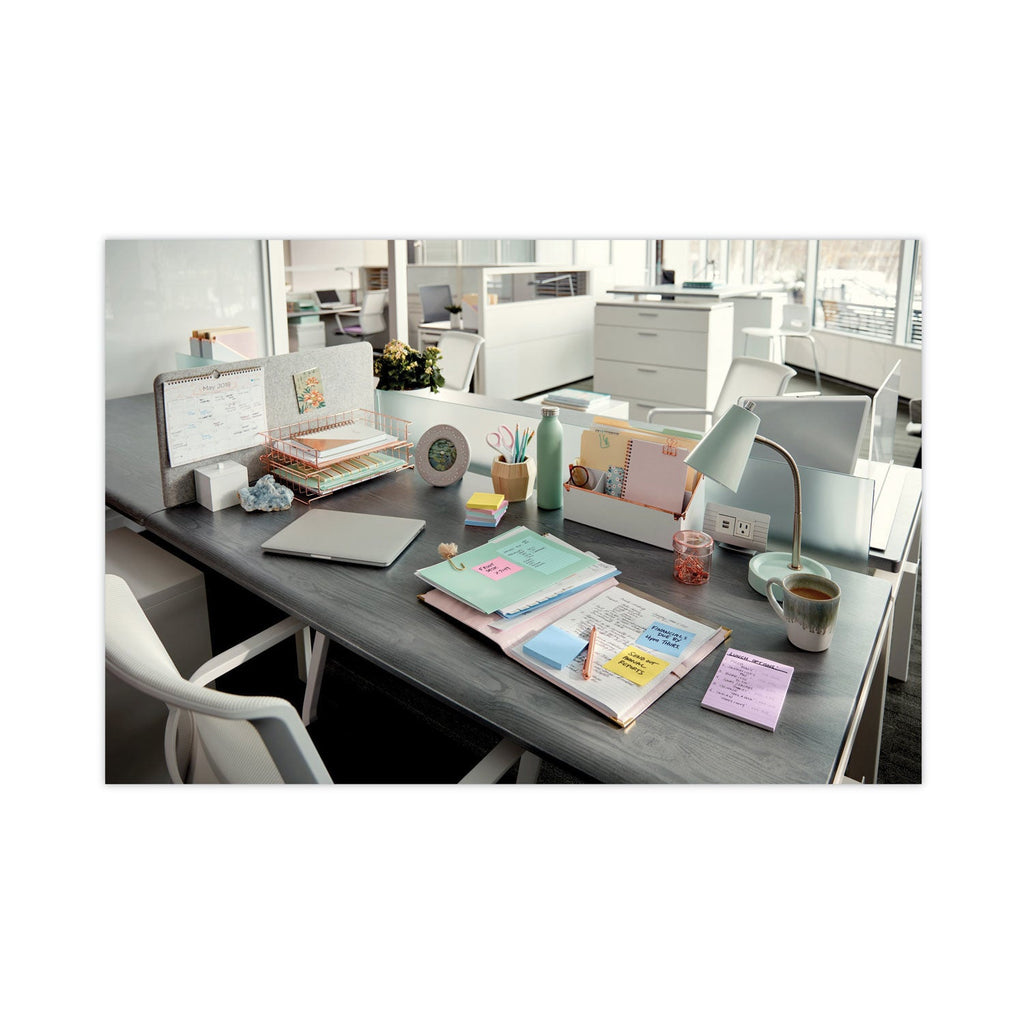 Post-it Original Recycled Note Pads, 1.5" x 2", Canary Yellow, 100 Sheets/Pad, 12 Pads/Pack