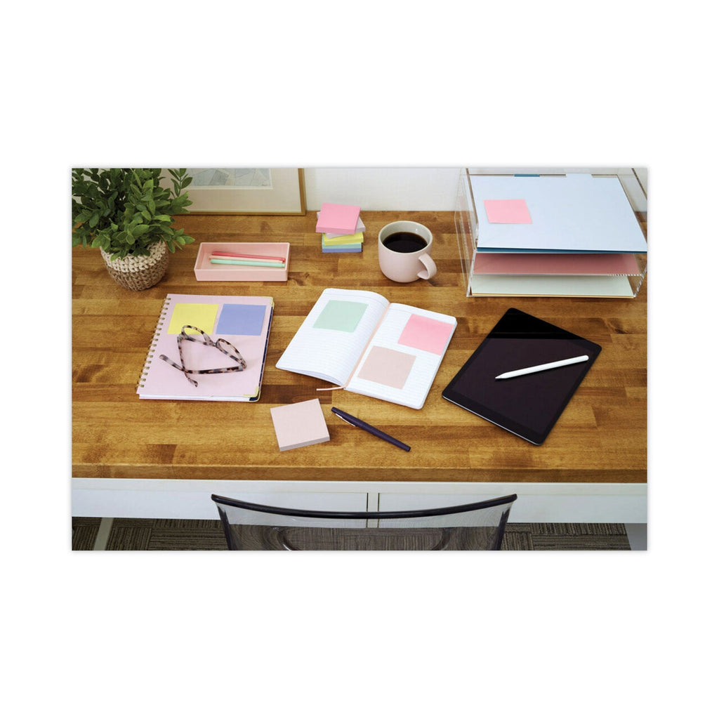 Post-it Original Recycled Note Pads, Note Ruled, 4" x 6", Sweet Sprinkles Collection Colors, 100 Sheets/Pad, 5 Pads/Pack