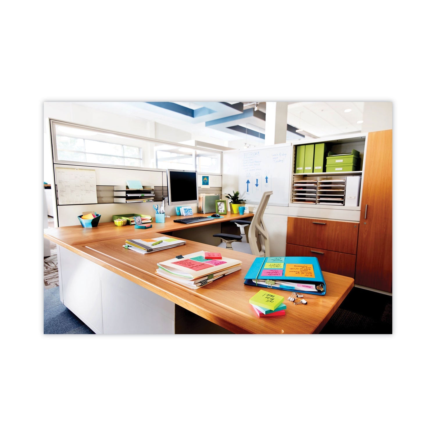 Post-it Original Pads in Poptimistic Collection Colors, Note Ruled, 3" x 3", 100 Sheets/Pad, 6 Pads/Pack