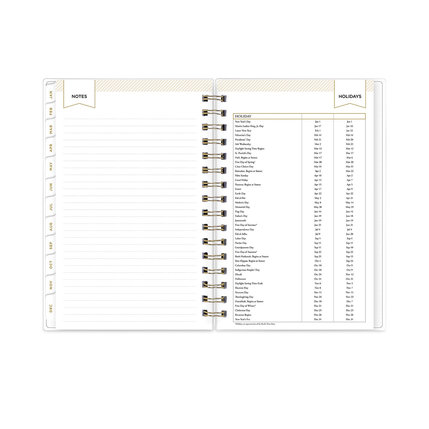 Blue Sky Day Designer Navy Stripe Daily/Monthly Planner, Navy Stripe Artwork, 8 x 5, Navy/White Cover, 12-Month (Jan to Dec): 2023