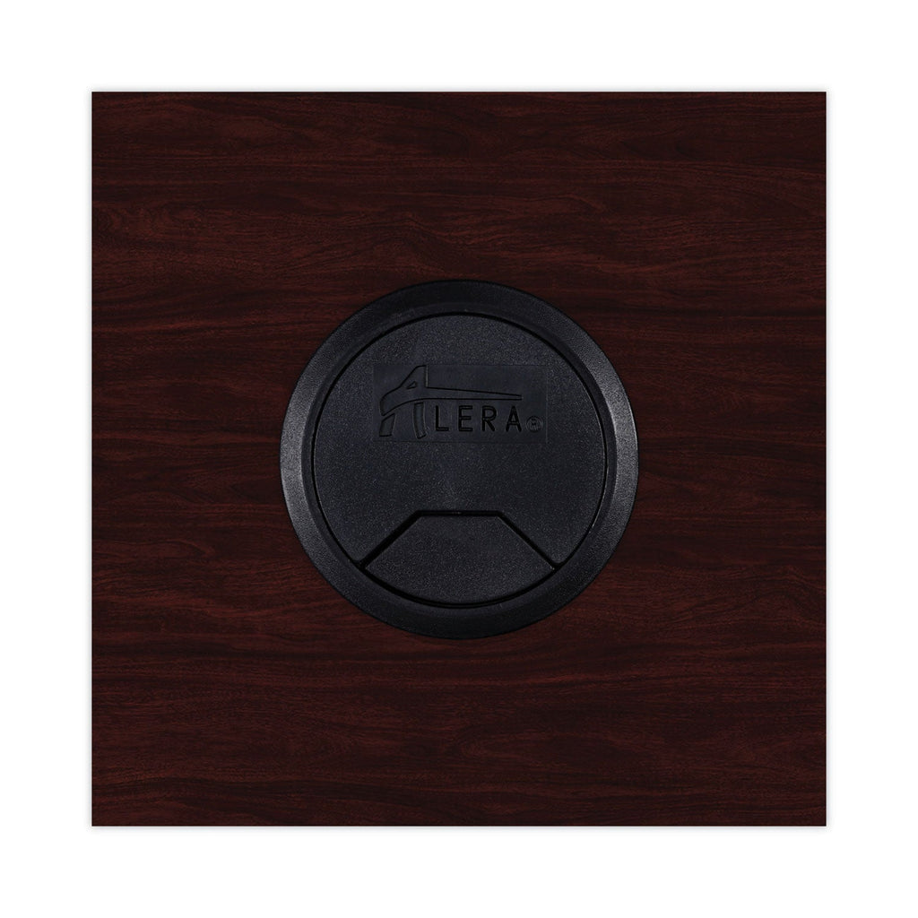 Alera Valencia Series Reversible Return/Bridge Shell, 35w x 23.63d x 29.5h, Mahogany