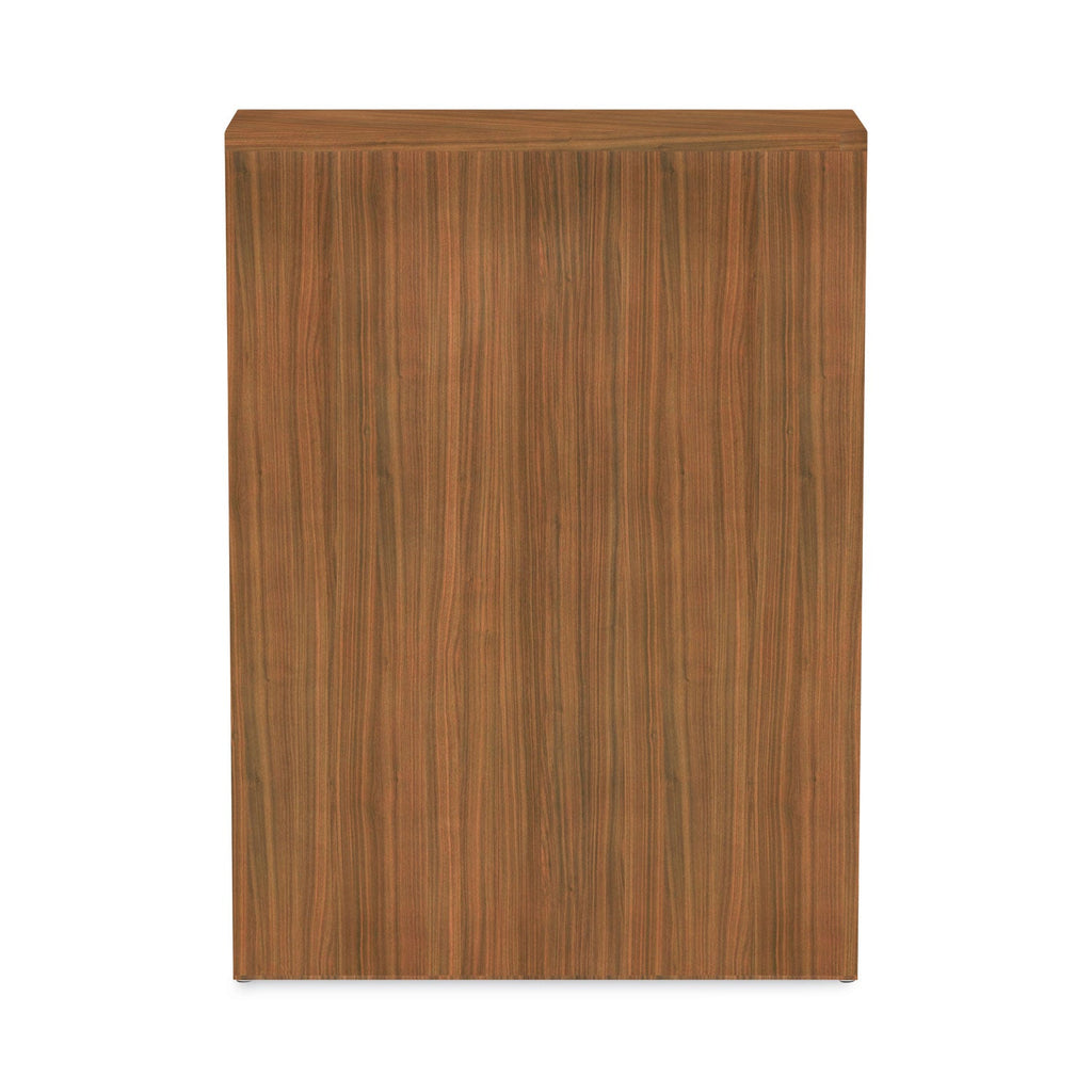 Alera Valencia Series Bookcase, Three-Shelf, 31.75w x 14d x 39.38h, Modern Walnut