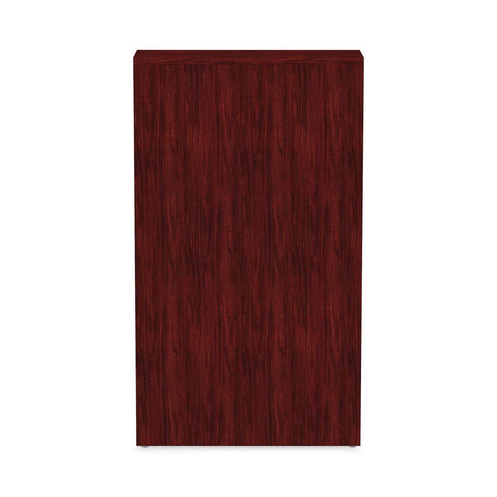 Alera Valencia Series Bookcase, Four-Shelf, 31.75w x 14d x 54.88h, Mahogany