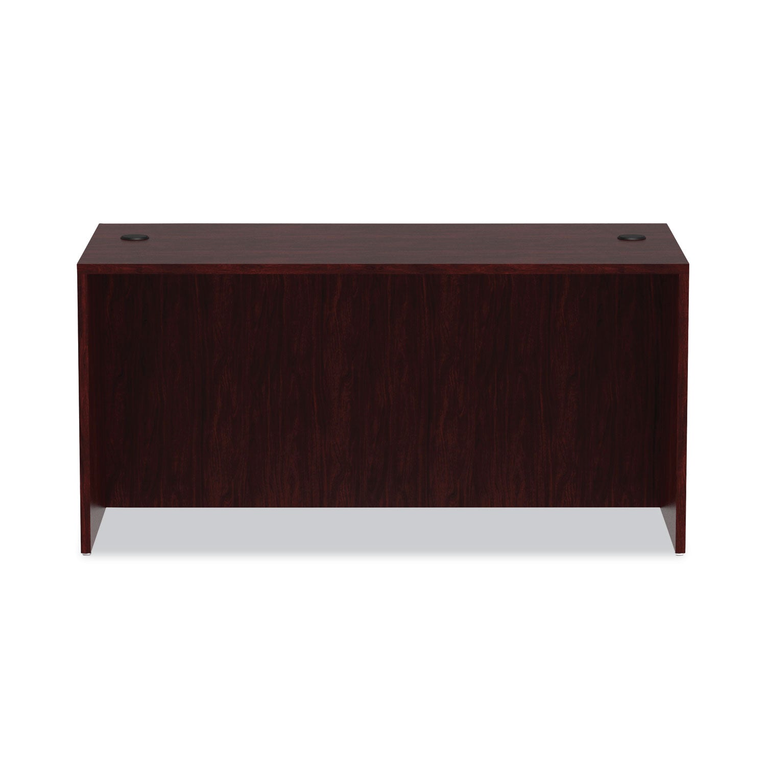 Alera Valencia Series Straight Front Desk Shell, 59.13" x 29.5" x 29.63", Mahogany