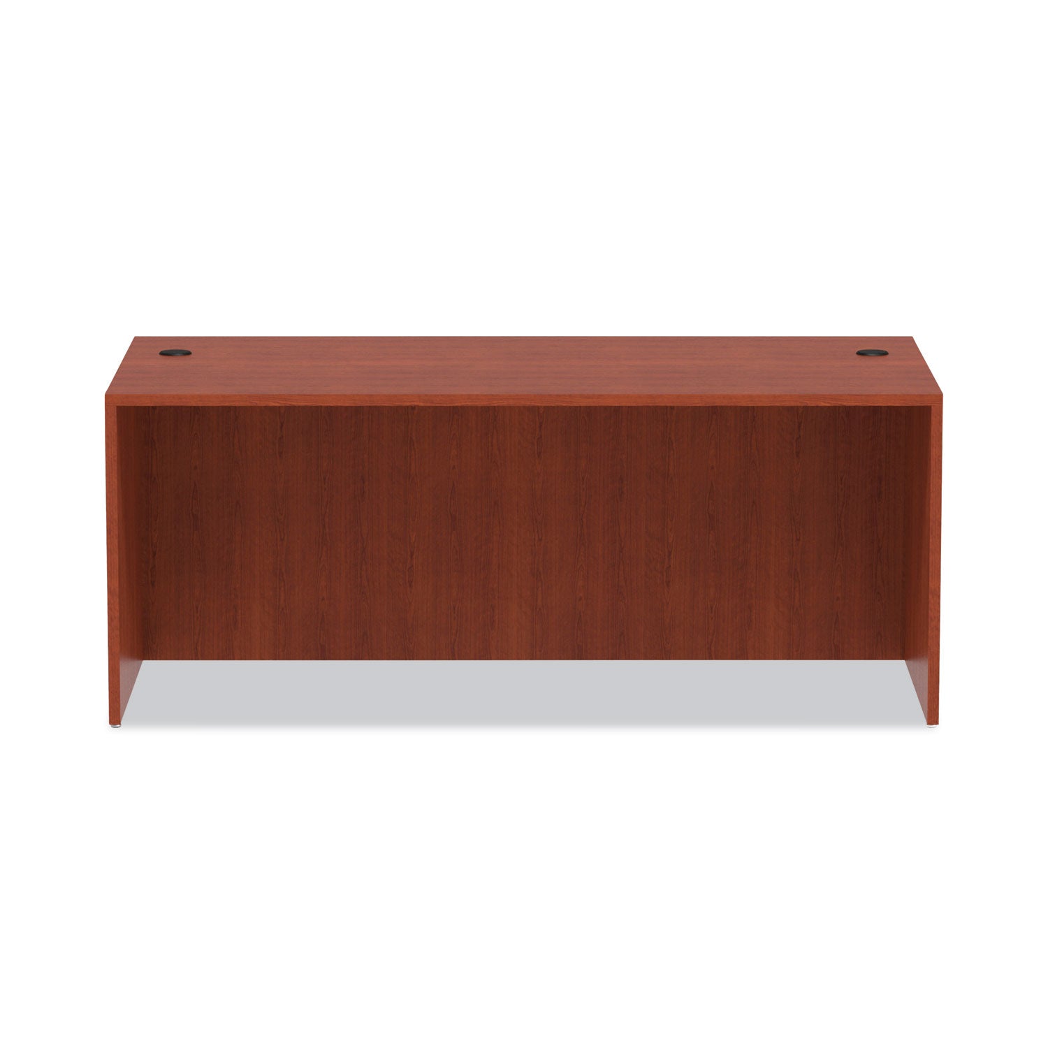 Alera Valencia Series Straight Front Desk Shell, 71" x 35.5" x 29.63", Medium Cherry