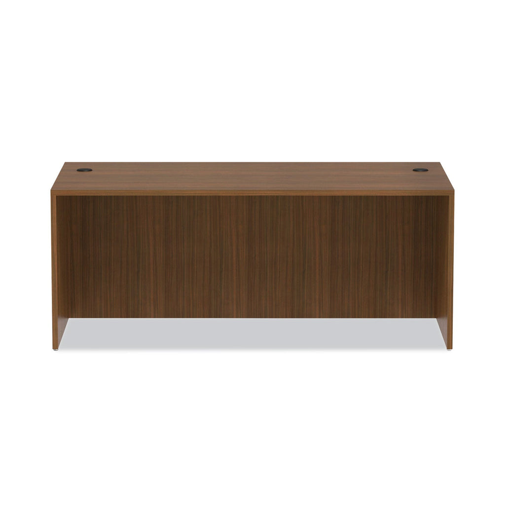 Alera Valencia Series Straight Front Desk Shell, 71" x 35.5" x 29.63", Modern Walnut