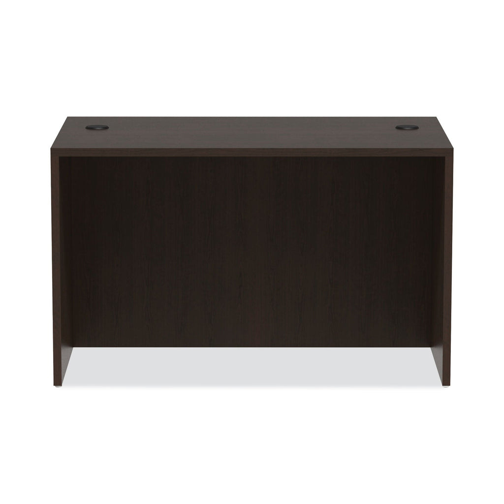 Alera Valencia Series Straight Front Desk Shell, 47.25" x 29.5" x 29.63", Espresso