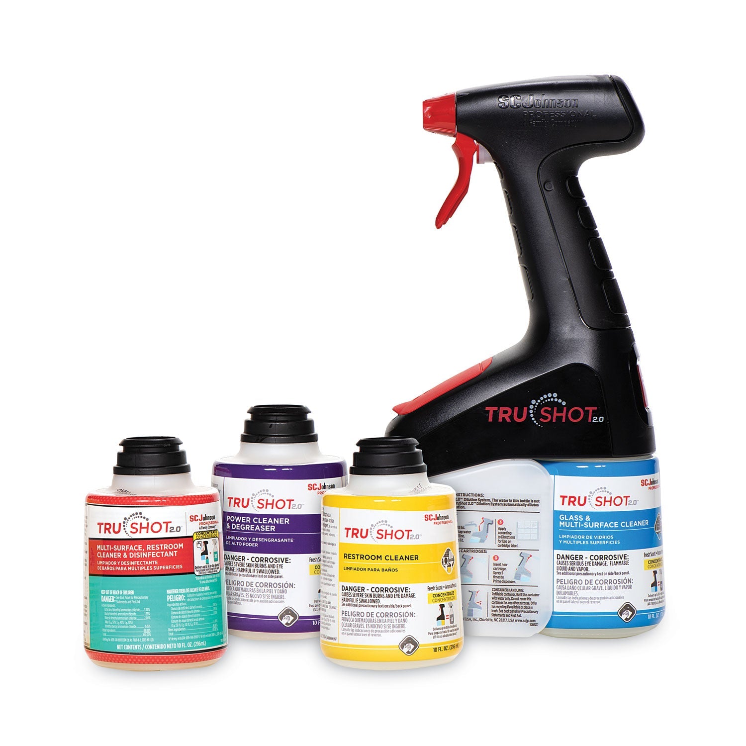 SC Johnson Professional TruShot 2.0 Mobile Dispensing System, 10 oz Concentrate