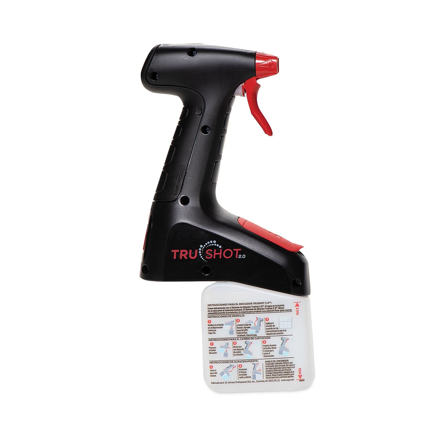 SC Johnson Professional TruShot 2.0 Trigger Dispenser, Fits TruShot 2.0 Cartridges, 4/Carton