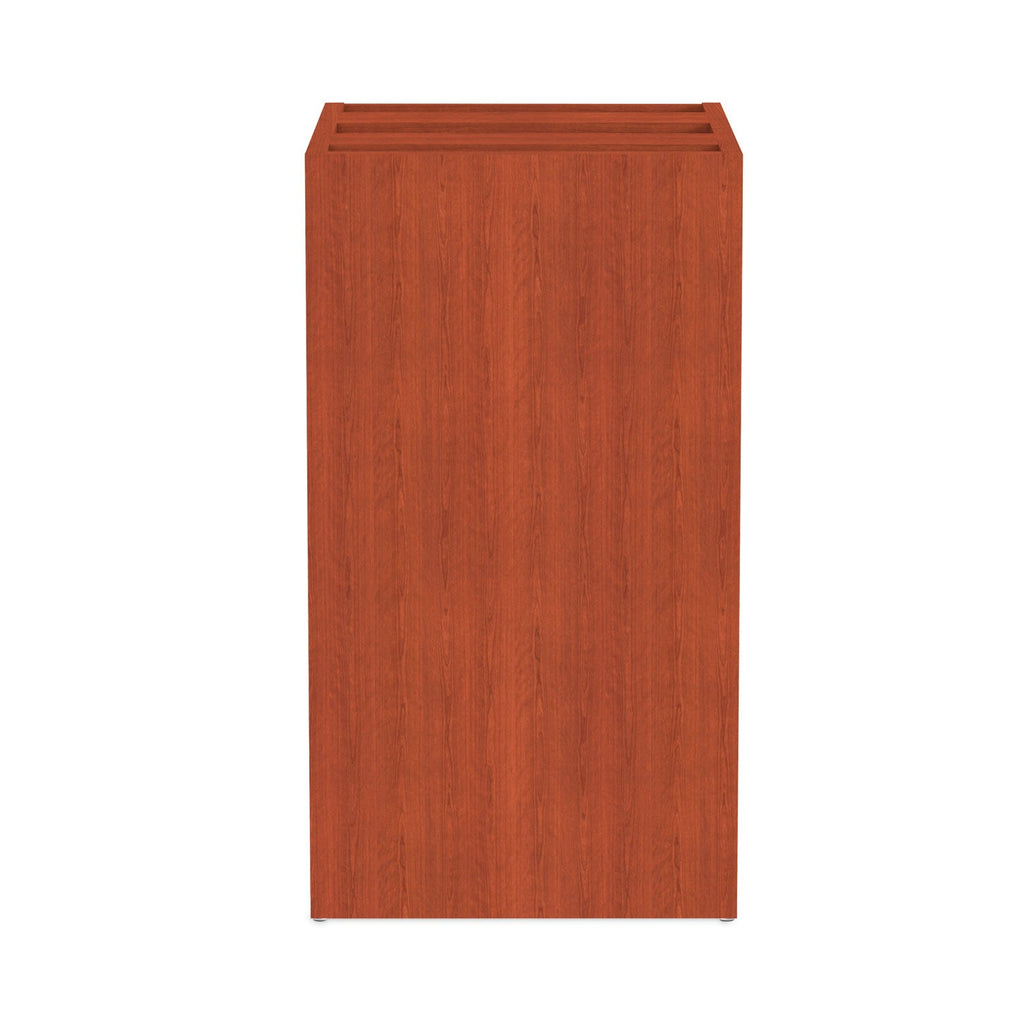 Alera Valencia Series Full Pedestal File, Left/Right, 3-Drawers: Box/Box/File, Legal/Letter, Cherry, 15.63" x 20.5" x 28.5"