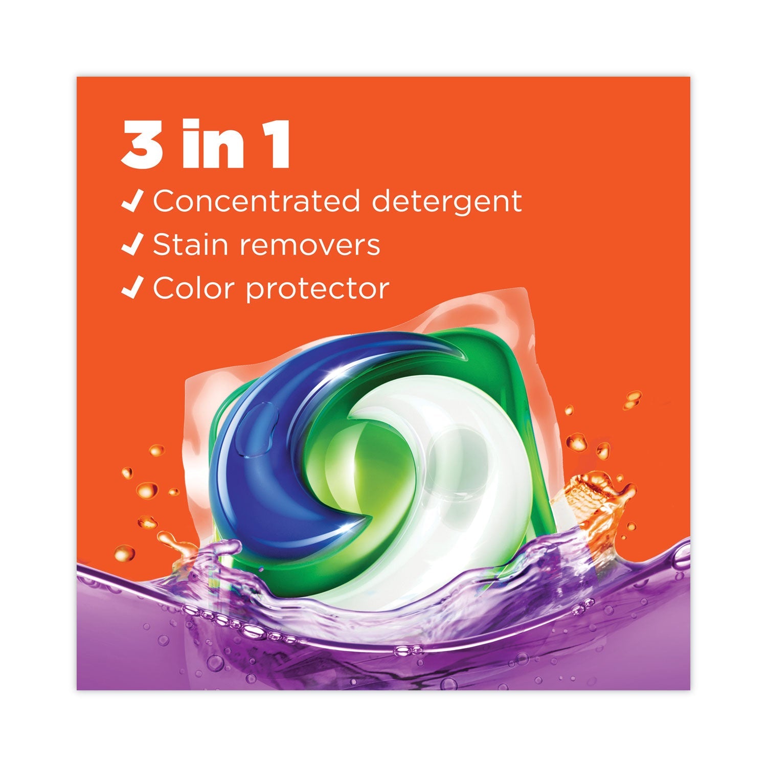Tide Pods, Spring Meadow, 81 Pods/Tub, 4 Tubs/Carton