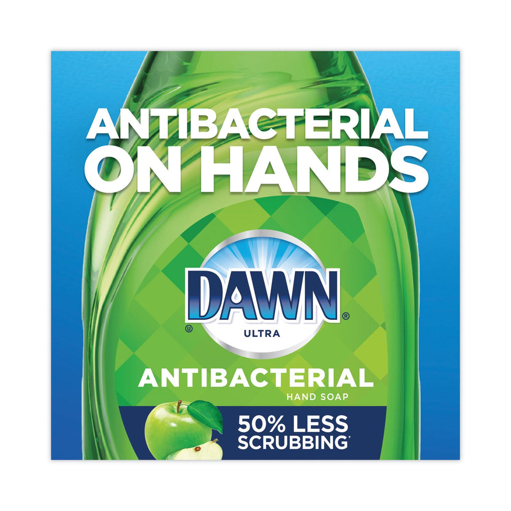 Dawn Ultra Antibacterial Dishwashing Liquid, Apple Blossom Scent, 38 oz Bottle, 8/Carton
