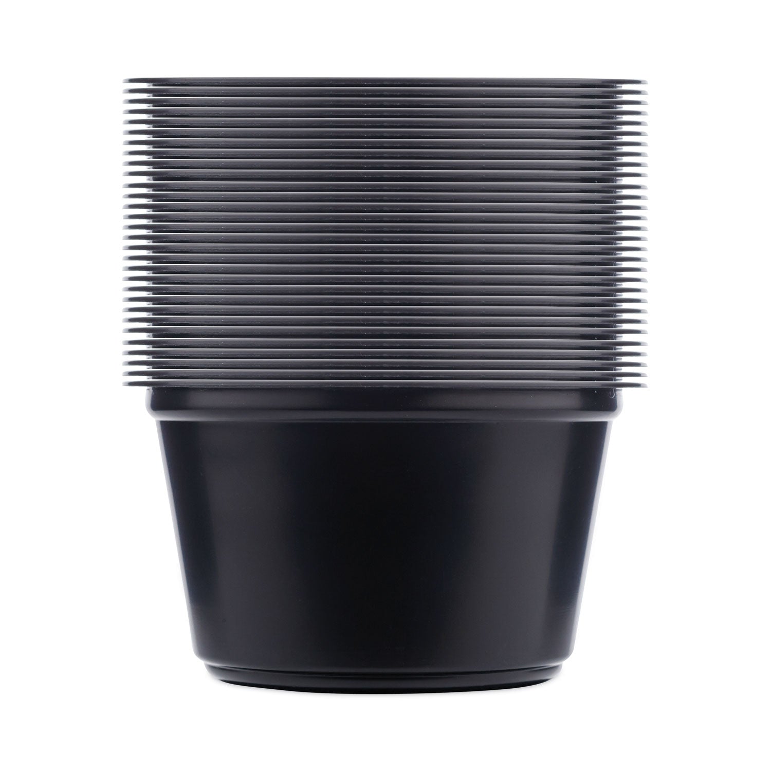 SupplyCaddy Portion Cups, 2 oz, Black, 2,500/Carton