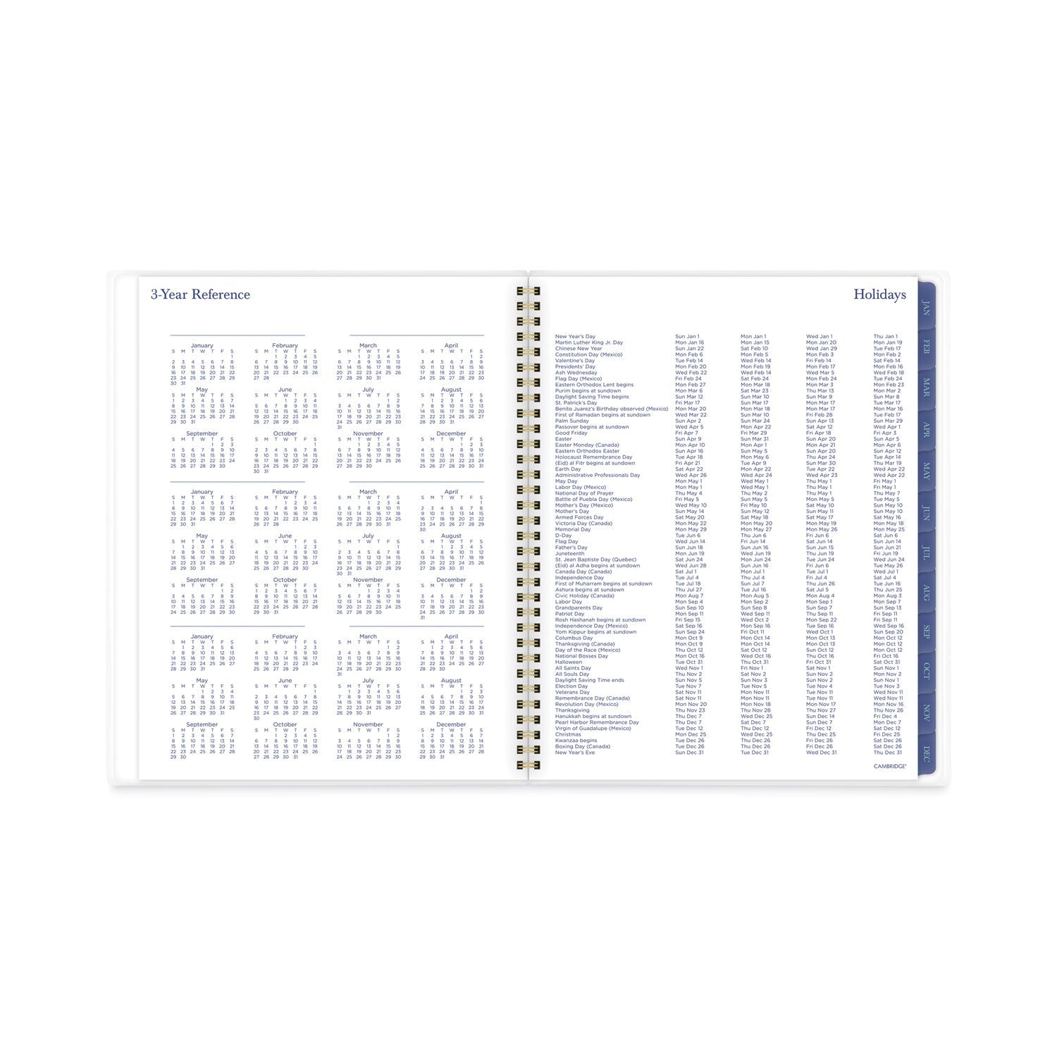 Cambridge Precious Weekly/Monthly Planner, Precious Floral Artwork, 11 x 8.5, Blue/Green/Pink Cover, 12-Month (Jan to Dec): 2023