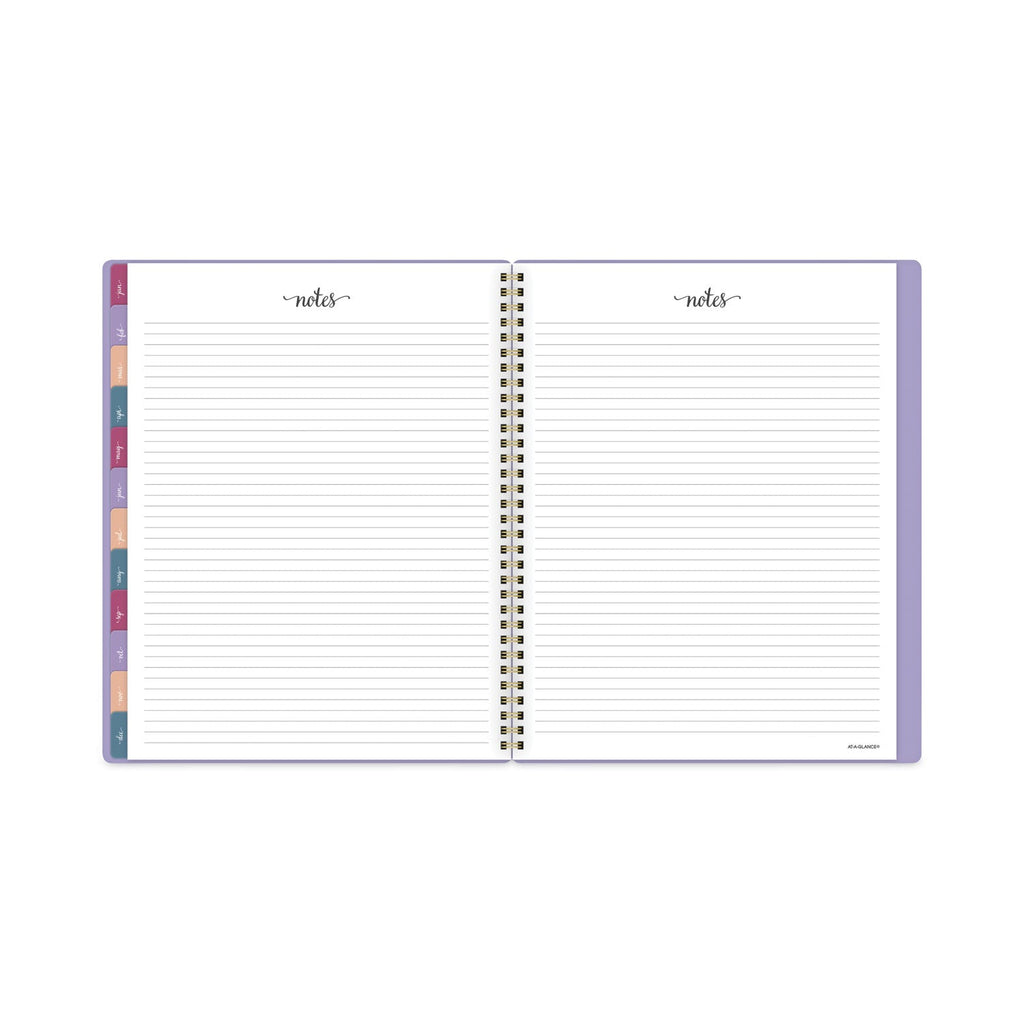 AT-A-GLANCE Harmony Weekly/Monthly Poly Planner, 11 x 8.5, Lilac Cover, 13-Month (Jan to Jan): 2023 to 2024