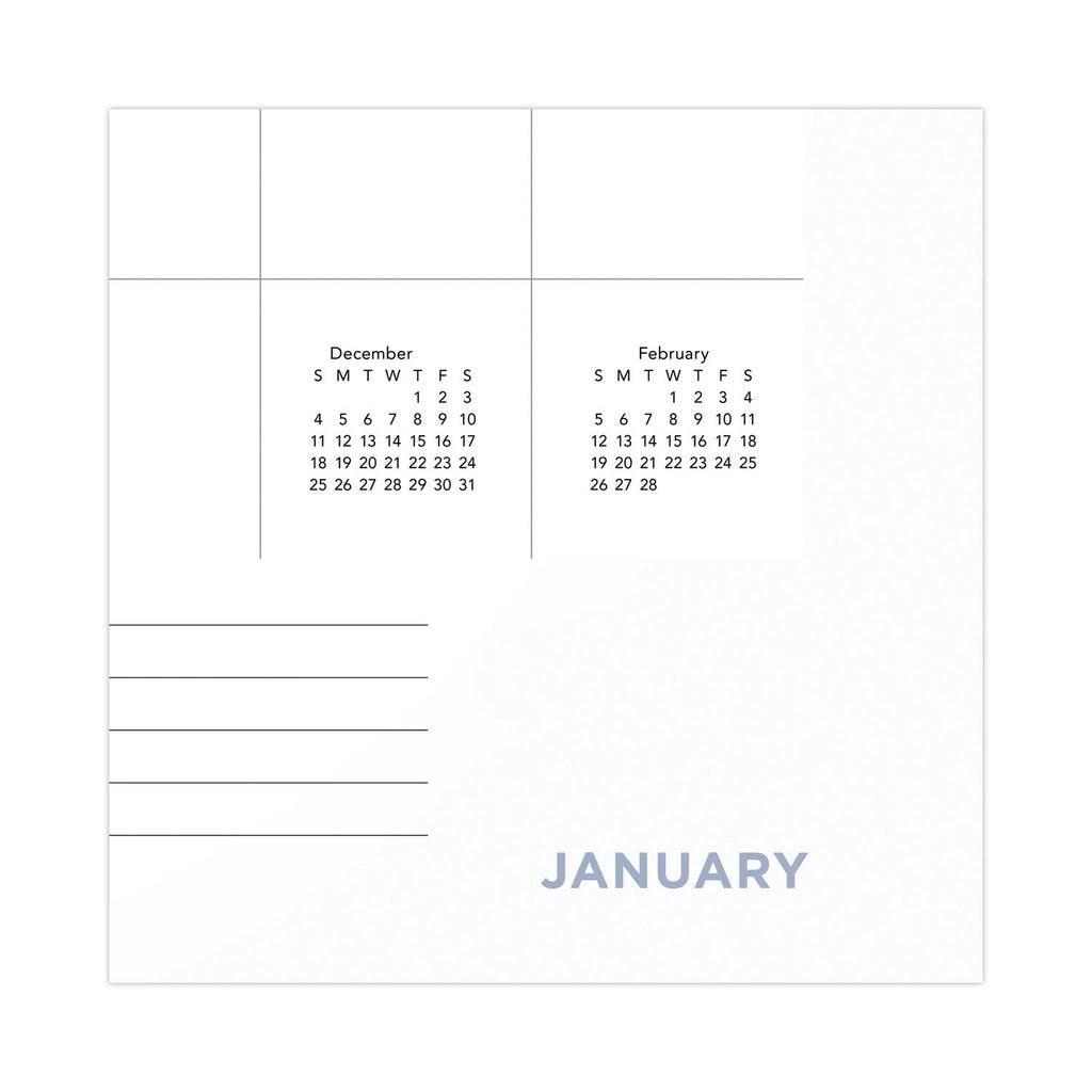 AT-A-GLANCE Modern Core Wall Calendar, Modern Artwork, 15 x 12, White/Black Sheets, 12-Month (Jan to Dec): 2023