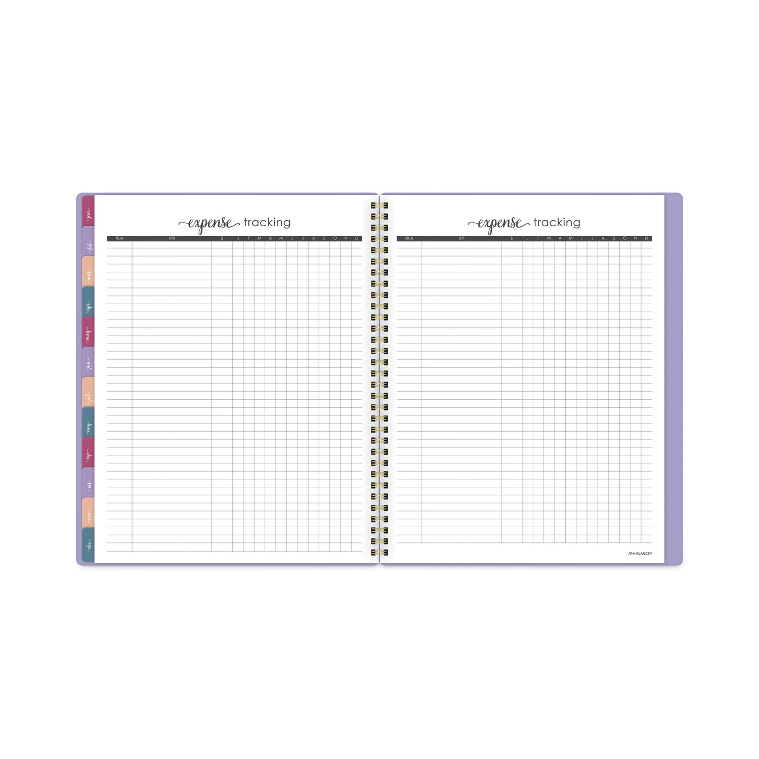 AT-A-GLANCE Harmony Weekly/Monthly Poly Planner, 11 x 8.5, Lilac Cover, 13-Month (Jan to Jan): 2023 to 2024