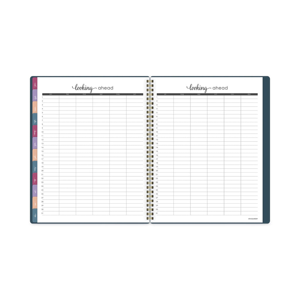 AT-A-GLANCE Harmony Weekly/Monthly Poly Planner, 11 x 8.5, Teal Cover, 13-Month (Jan to Jan): 2023 to 2024