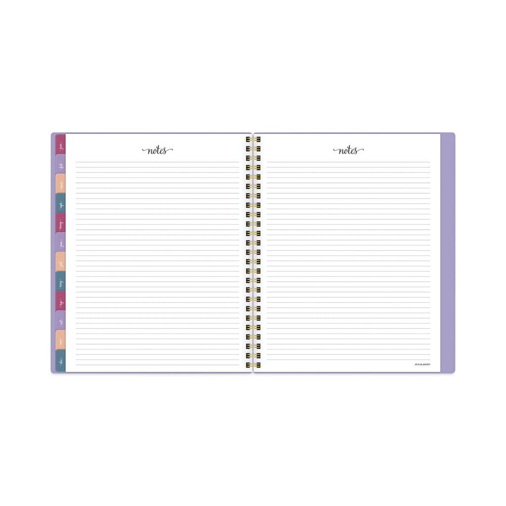 AT-A-GLANCE Harmony Weekly/Monthly Poly Planner, 8.75 x 7, Lilac Cover, 13-Month (Jan to Jan): 2023 to 2024
