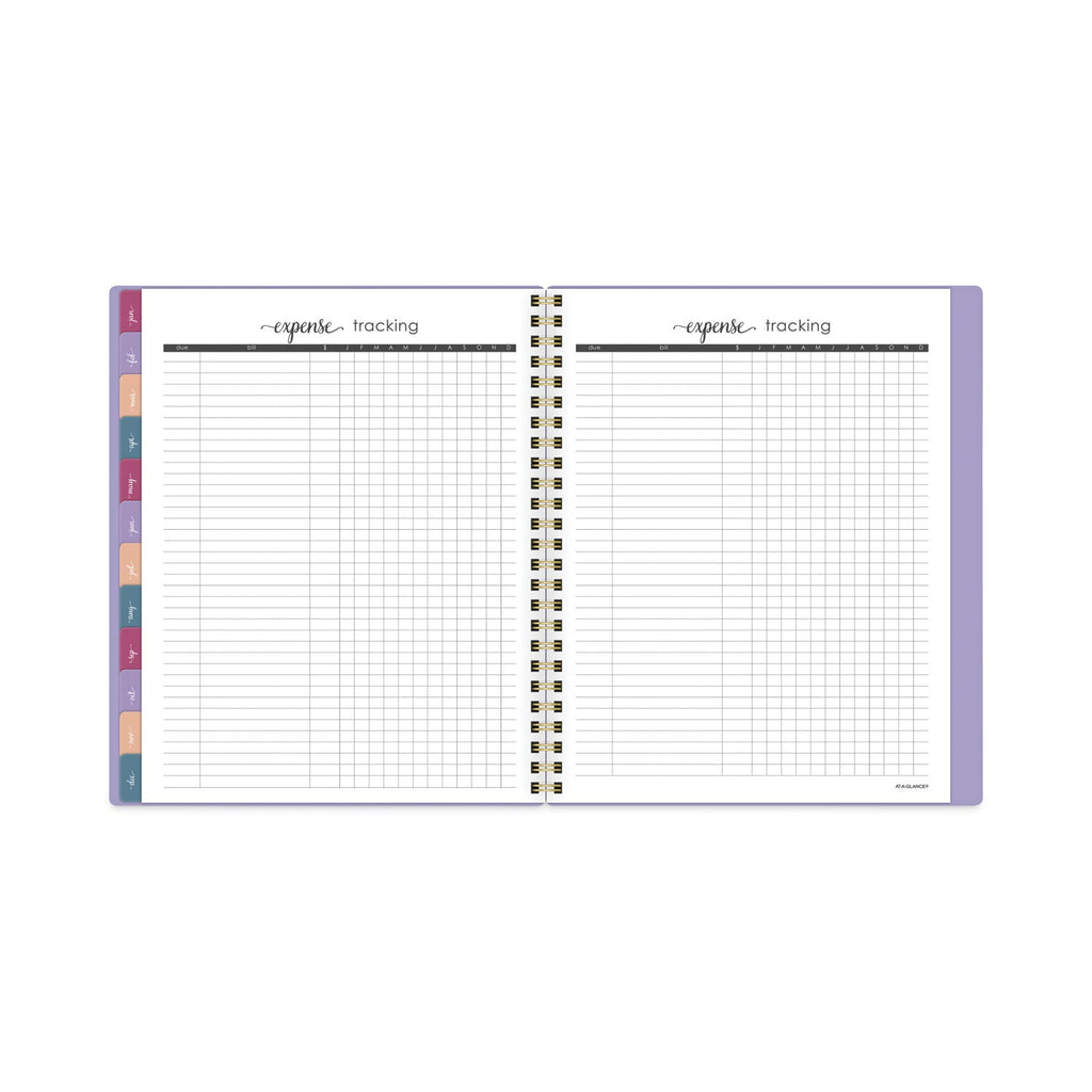 AT-A-GLANCE Harmony Weekly/Monthly Poly Planner, 8.75 x 7, Lilac Cover, 13-Month (Jan to Jan): 2023 to 2024