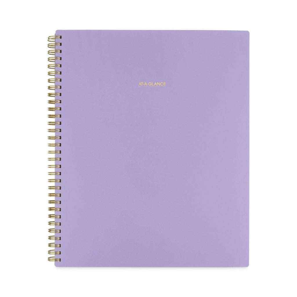 AT-A-GLANCE Harmony Weekly/Monthly Poly Planner, 11 x 8.5, Lilac Cover, 13-Month (Jan to Jan): 2023 to 2024