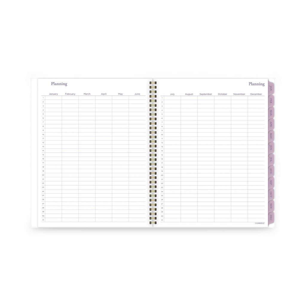 Cambridge Summer Garden Weekly/Monthly Planner, Summer Garden Artwork, 11.8.5 x 5, Blue/Green/Purple Cover, 12-Month (Jan to Dec): 2024