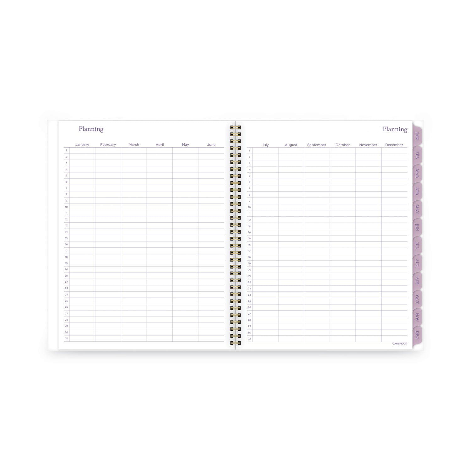 Cambridge Summer Garden Weekly/Monthly Planner, Summer Garden Artwork, 11.8.5 x 5, Blue/Green/Purple Cover, 12-Month (Jan to Dec): 2024