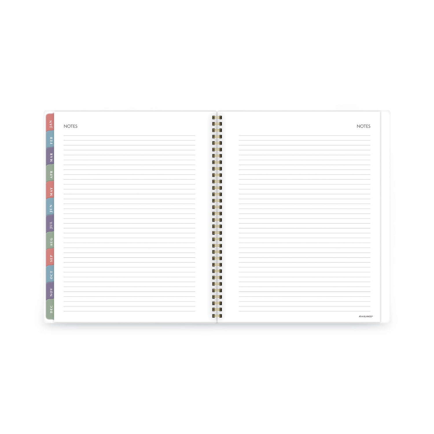 AT-A-GLANCE Badge Floral Weekly/Monthly Planner, Badge Floral Artwork, 11x8.5, Blue/Green/Pink Cover, 13-Month(Jan to Jan): 2023 to 2024