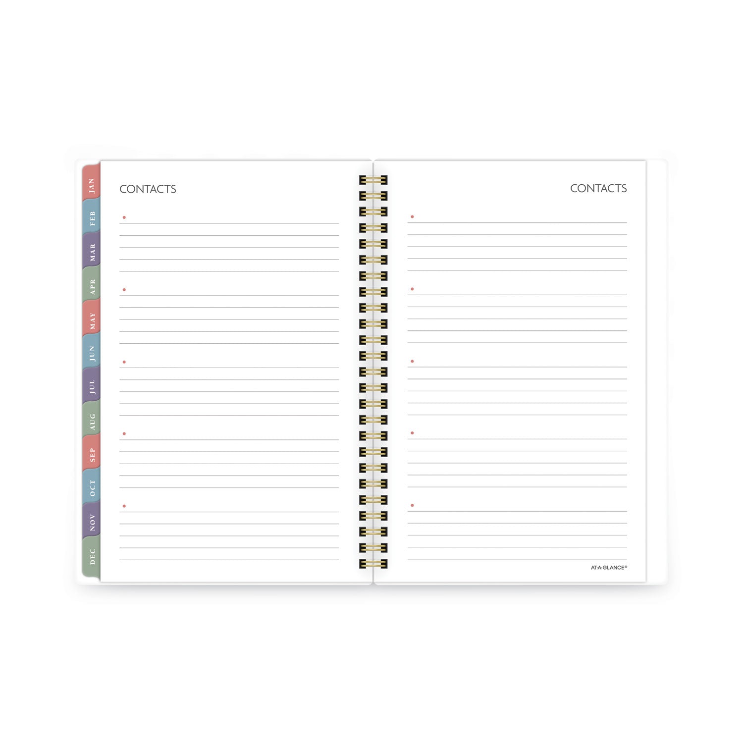 AT-A-GLANCE Badge Hand Drawn Geo Weekly/Monthly Planner, Badge Geo Artwork, 8.5x5.5, Blue/White Cover, 13-Month(Jan to Jan): 2023 to 2024